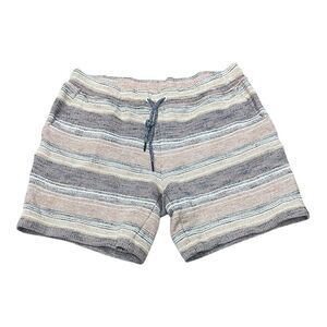 Rowm On The Range Flat Front Striped Slub Shorts M